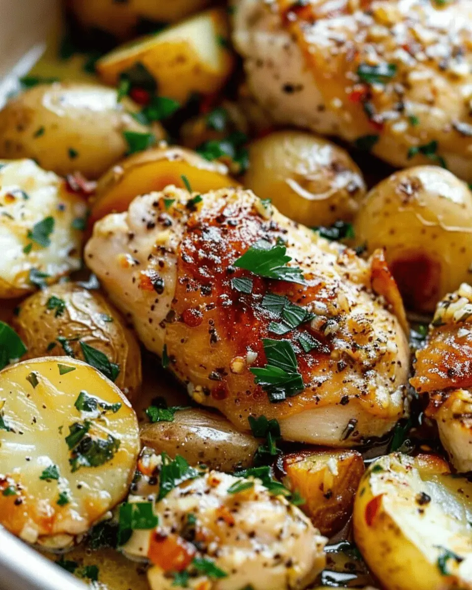 Crockpot Garlic Parmesan Chicken and Potatoes: Easy Comfort Food