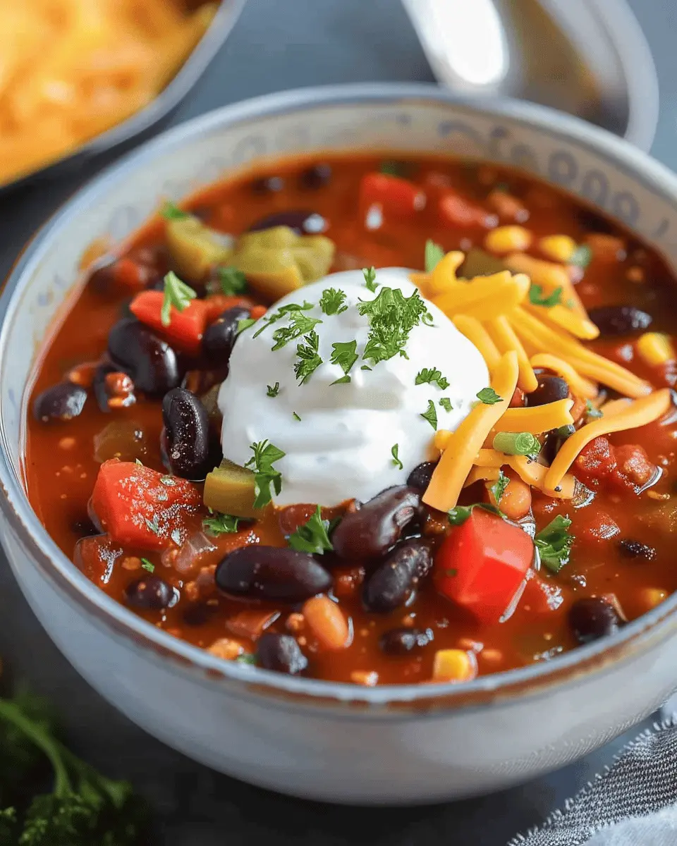 Crock pot Vegetarian Chili Recipe: Easy, Cozy Comfort in a Bowl