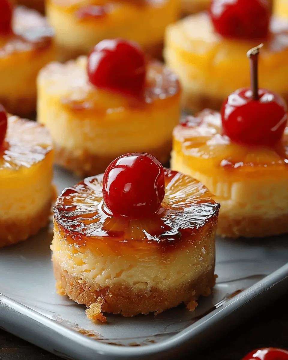 Mini Pineapple Upside Down Cheesecakes for a Sweet Indulgence