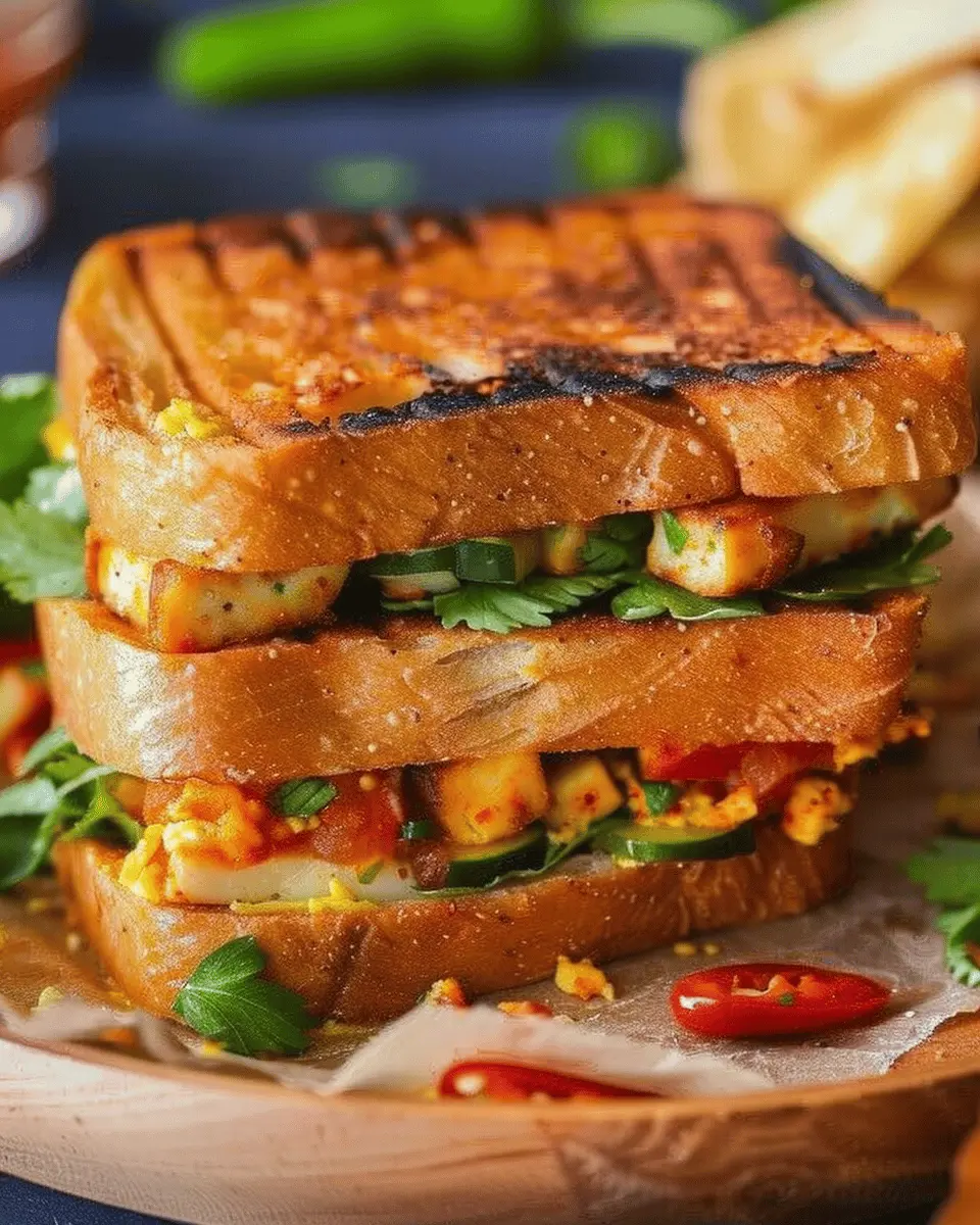 Quick Skillet-Toasted Veggie Paneer Sandwich: A Delicious Twist for Lunch