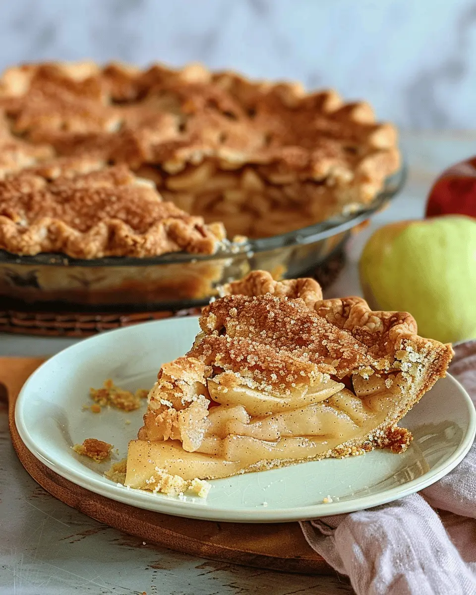 Sour Cream Apple Pie