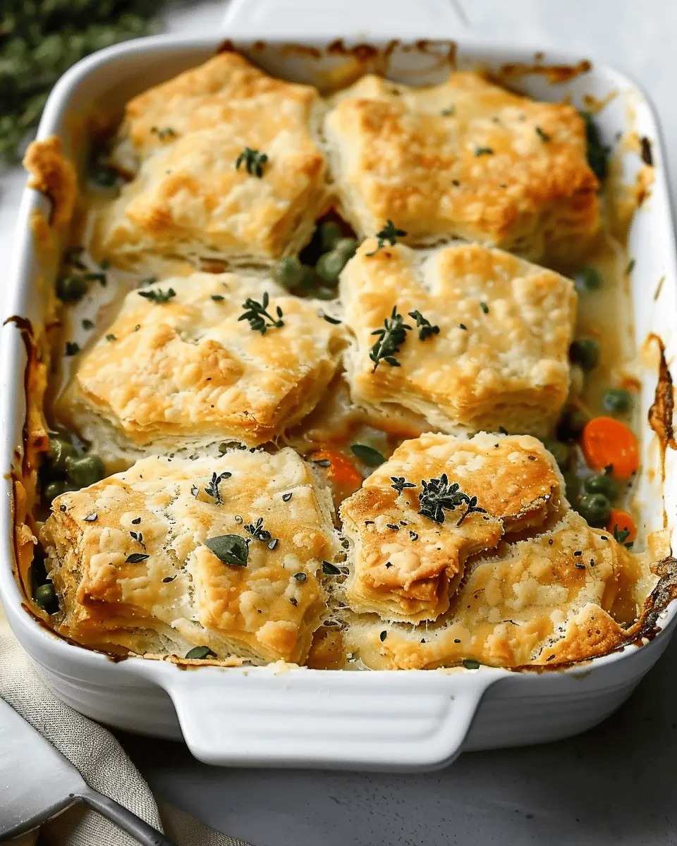 Biscuit & Vegetable Pot Pie: A Cozy, Easy Casserole Delight