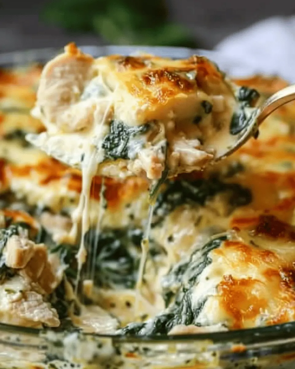 Chicken and Spinach Casserole: Easy Cream Cheese Delight Recipe