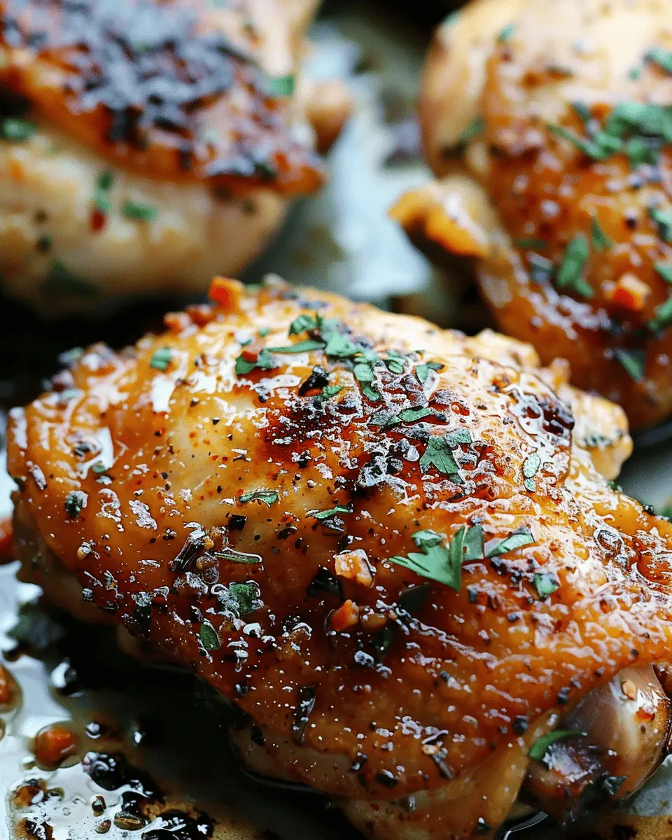 Garlic Butter Baked Chicken Thighs: Juicy Flavor You’ll Love