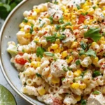 Creamy Street Corn Pasta Salad (w/ Chicken)