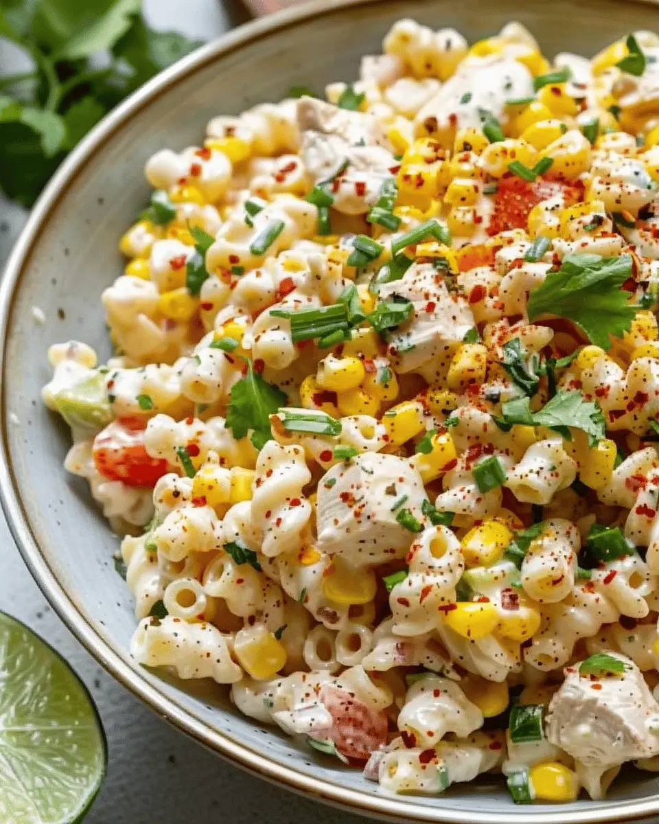 Creamy Street Corn Pasta Salad: The Best Chicken Delight