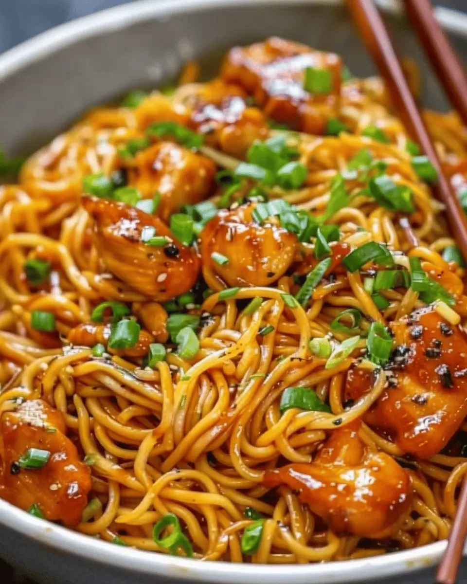 Sticky Garlic Chicken Noodles: A Deliciously Easy Comfort Meal