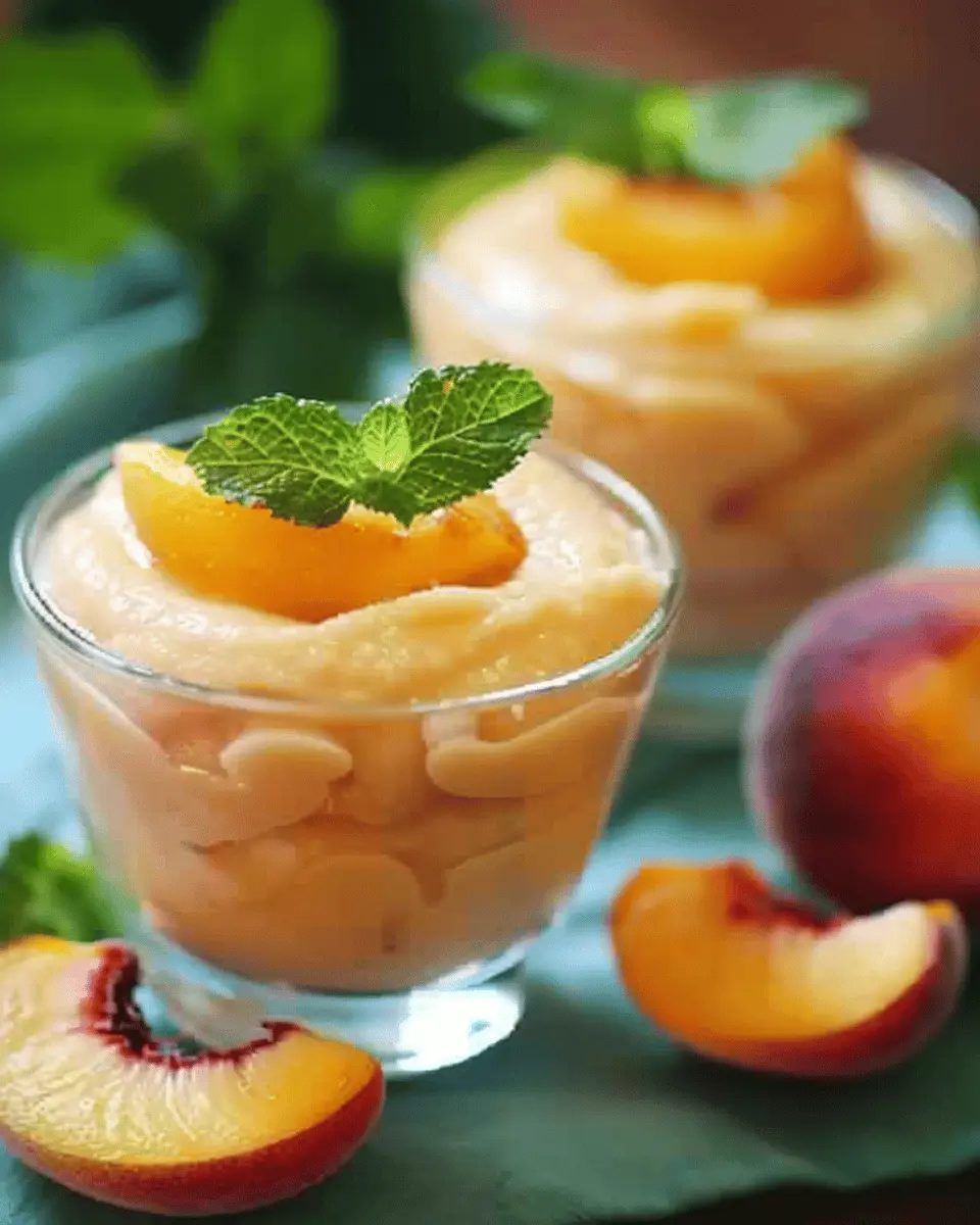 Irresistible Peach Mousse: A Delightfully Easy Summer Treat