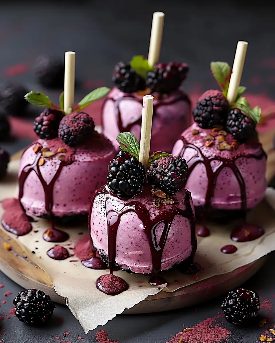 forbidden forest blackberry cheesecake pops: the best summer treat
