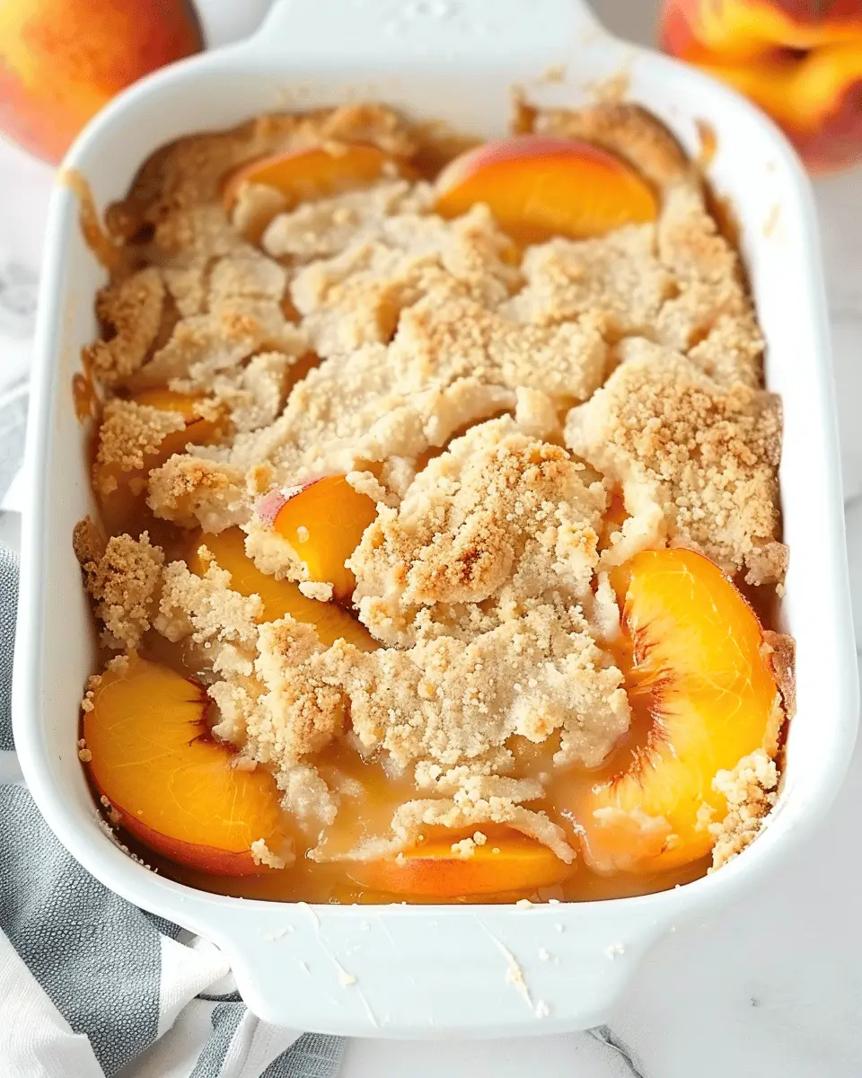 The Best Peach Cobbler Recipe for a Juicy Family Dessert