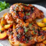 Sweet and Smoky Grilled Chicken with Peach Chipotle Sauce