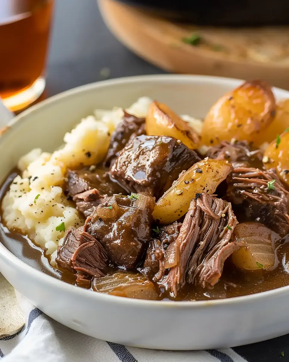 Slow Cooker Beef Manhattan