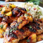 ## Grilled Chicken with Peach Chipotle Sauce
