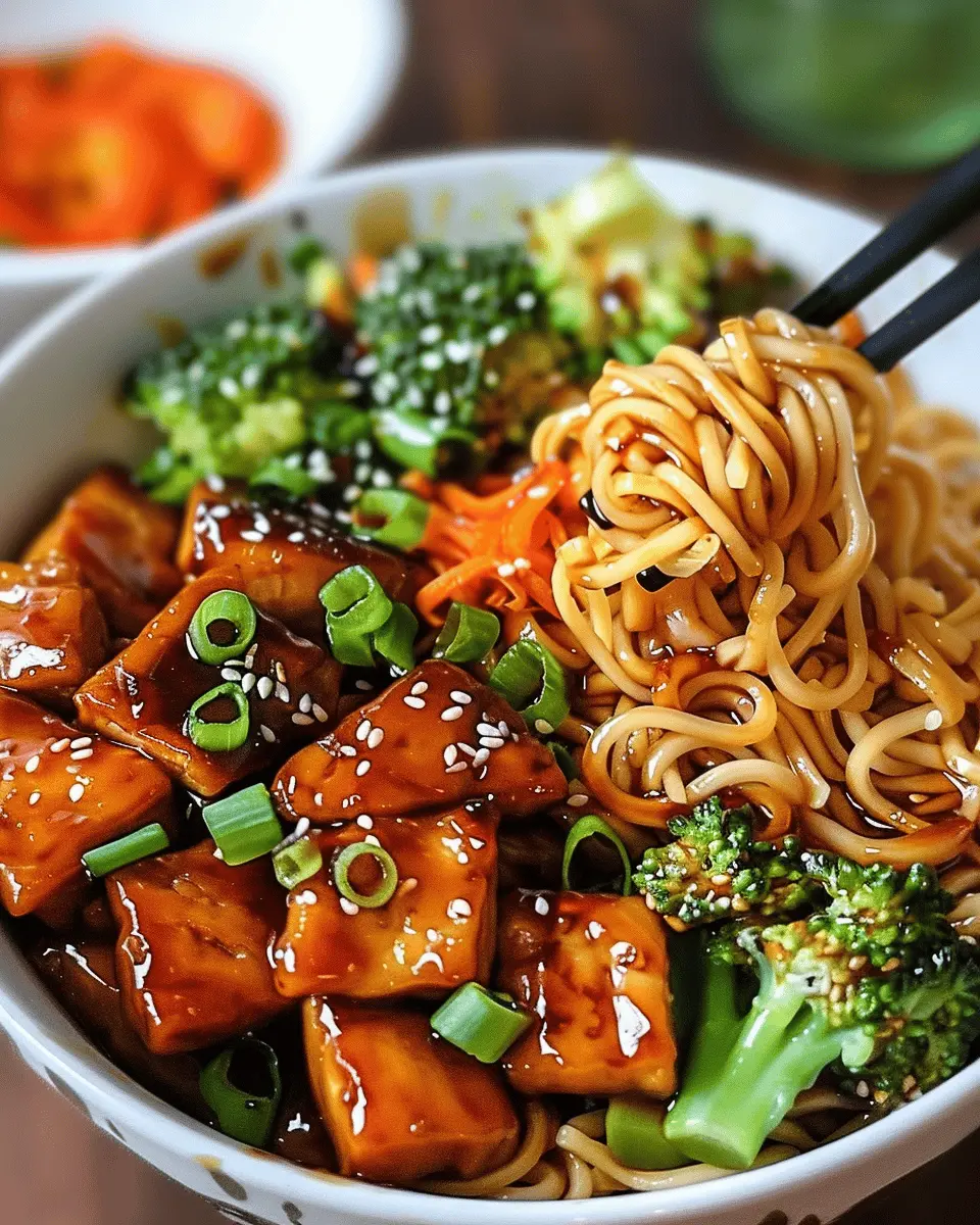Vegan Teriyaki Noodle Bowl: Easy, Delicious Dinner Idea