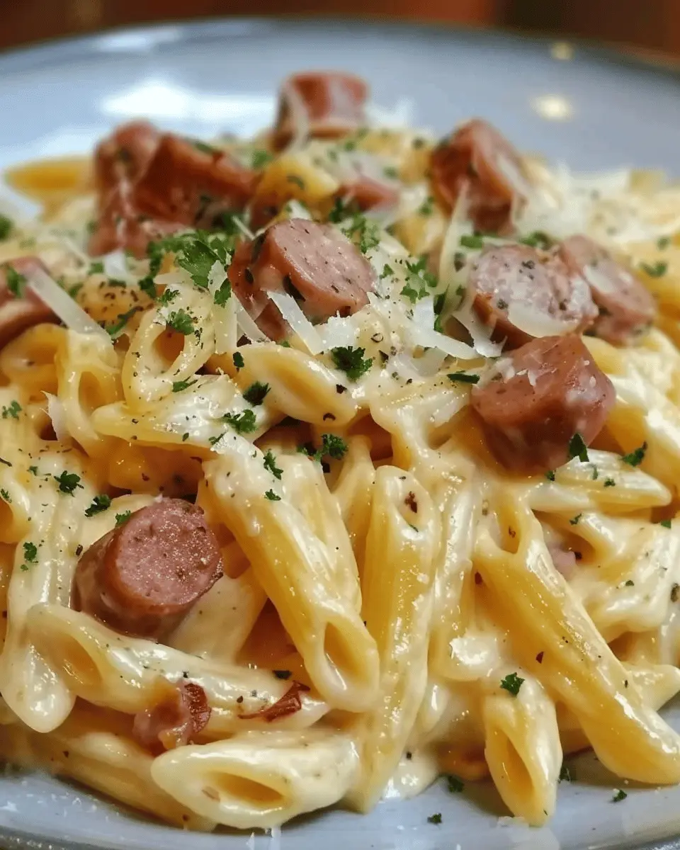 Creamy Smoked Sausage Pasta: An Easy & Indulgent Comfort Dish