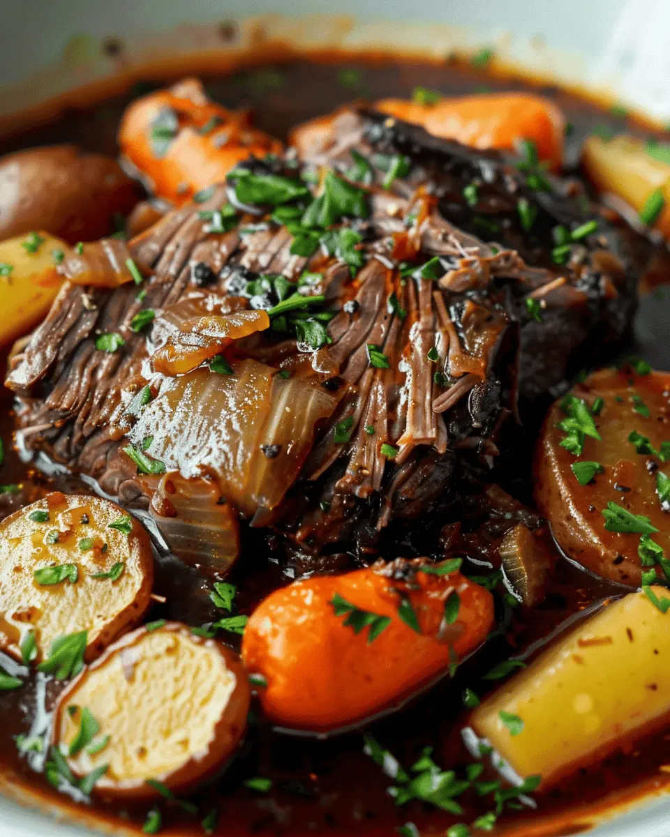 Pot Roast Slow Cooker Fast & Easy