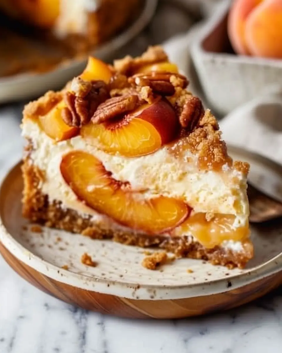 Peach Cobbler Cheesecake