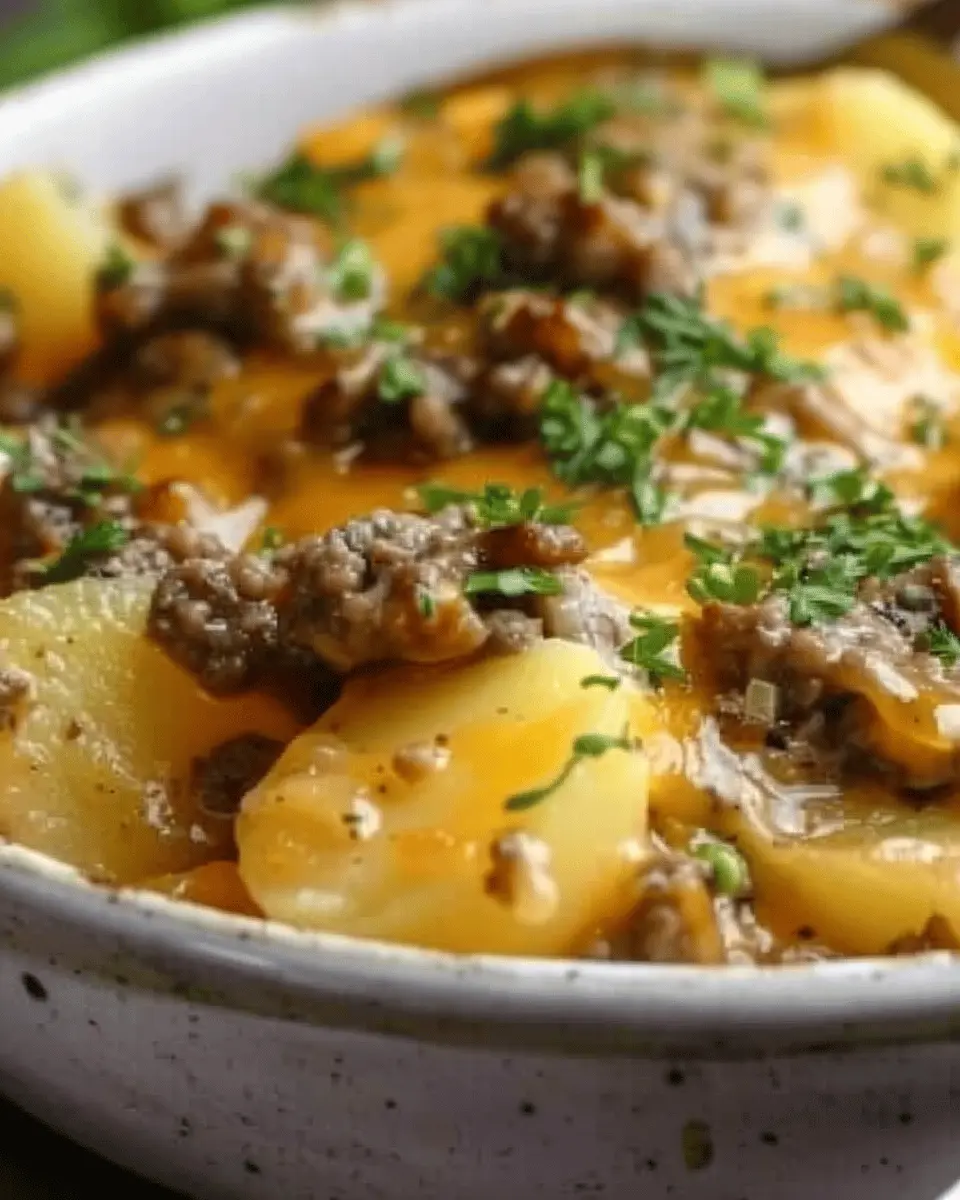Crockpot Hamburger Potato Casserole Recipe