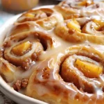 Peach Pie Cinnamon Rolls