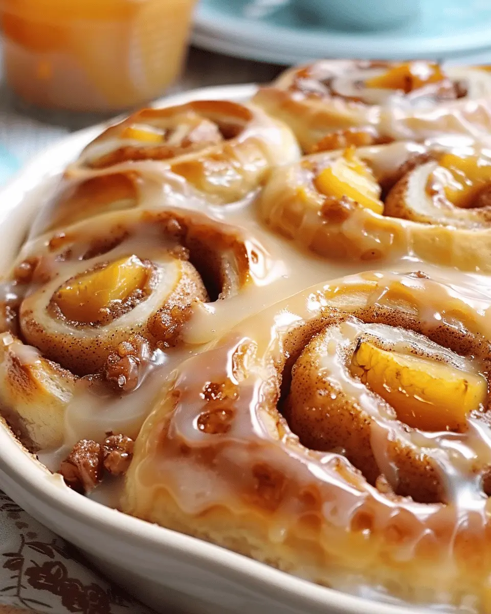 Peach Pie Cinnamon Rolls: Easy, Sweet Twists for Home Bakers