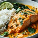 Easy 30 Minute Coconut Salmon Curry