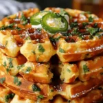 Cheddar Jalapeño Cornbread Waffles: A Flavorful Twist on a Classic