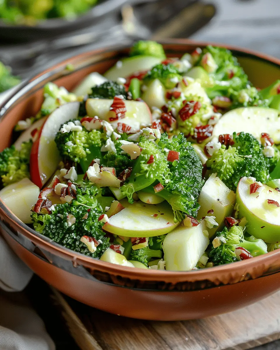 Honeycrisp Apple Broccoli Salad with Turkey Bacon Delight