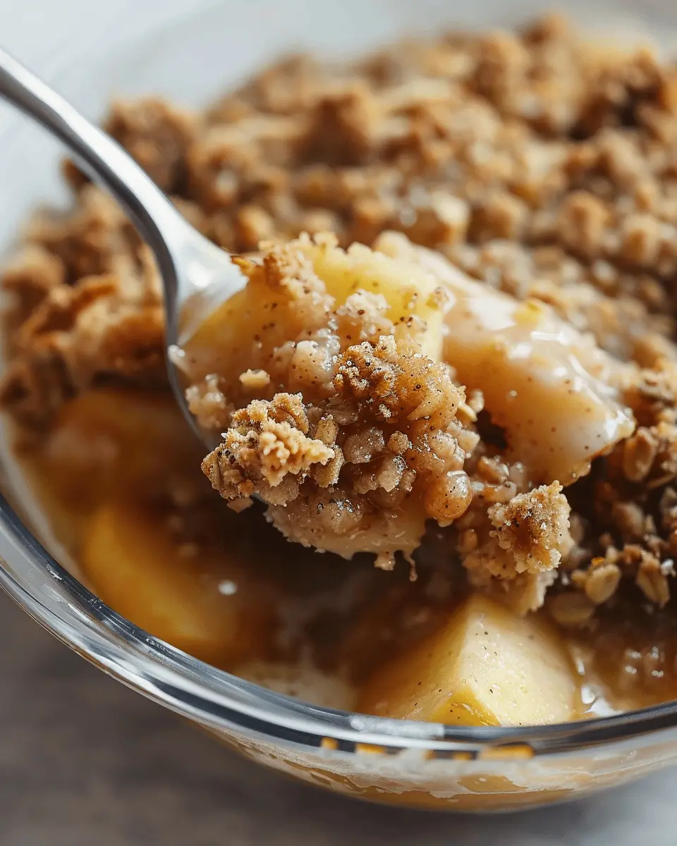 Healthy Breakfast Apple Crumble