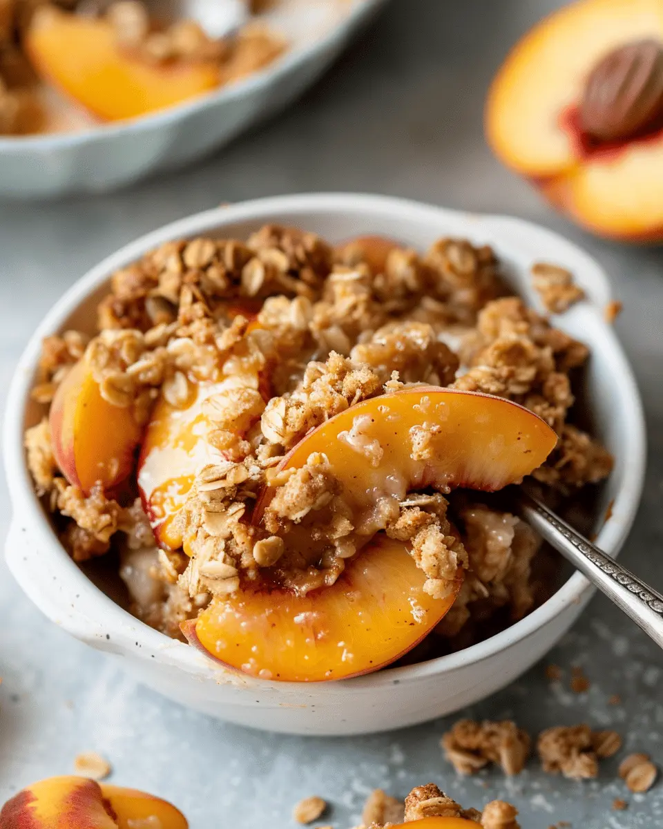 Peach Crisp: The Best Indulgent Dessert for Homemade Joy