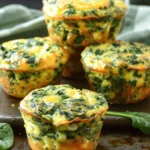 Fluffy Spinach Egg Muffins