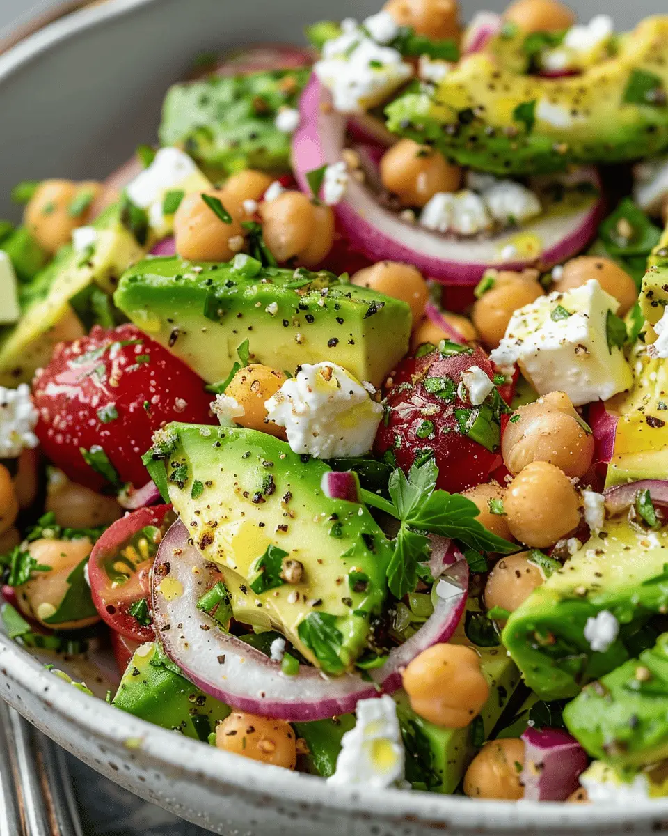 Chickpea Feta Avocado Salad: A Deliciously Healthy Twist