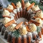 Spiced Gingerbread Wreath Cake – A Cozy Holiday Delight!