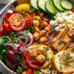 Healthy Grilled Mediterranean Bowl