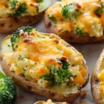 Twice-Baked Potatoes with Broccoli and Cheddar (Family Approved)