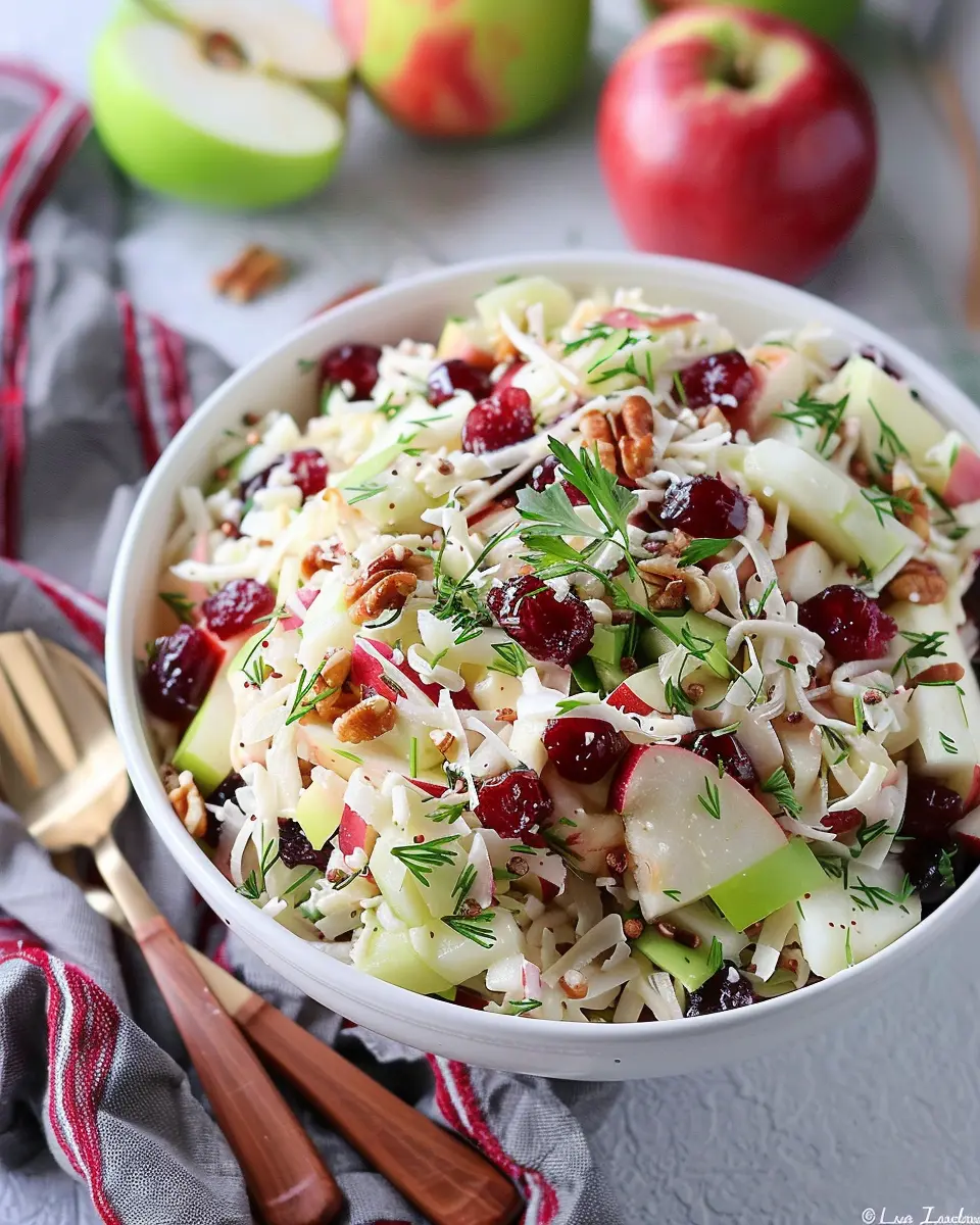 CRANBERRY APPLE COLESLAW
