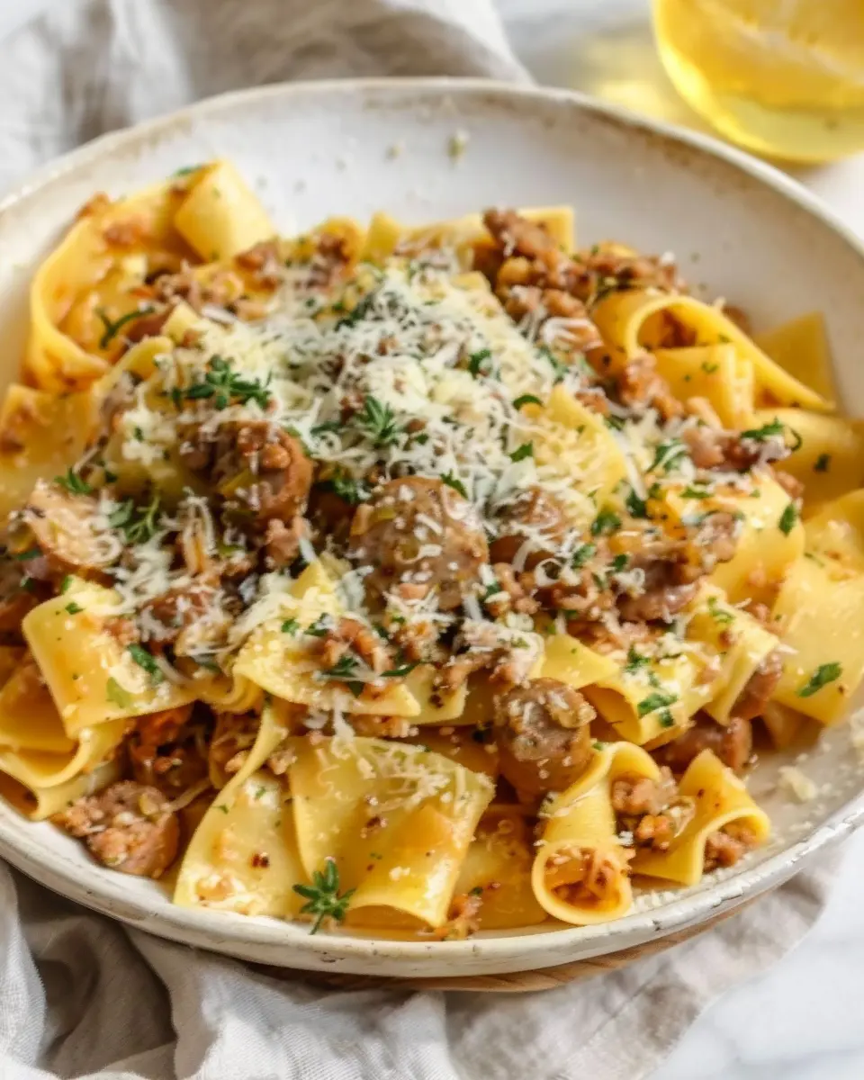 Saucy Sausage and Lemon Pasta (Sausage al Lemone)