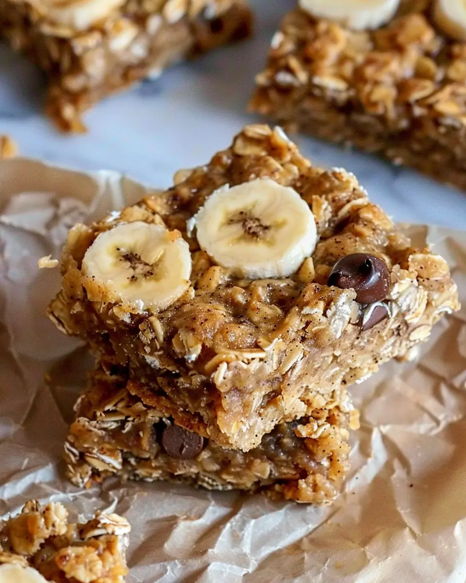 Banana Oatmeal Bars