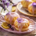 Mini Lemon Cakes With Lavender Glaze