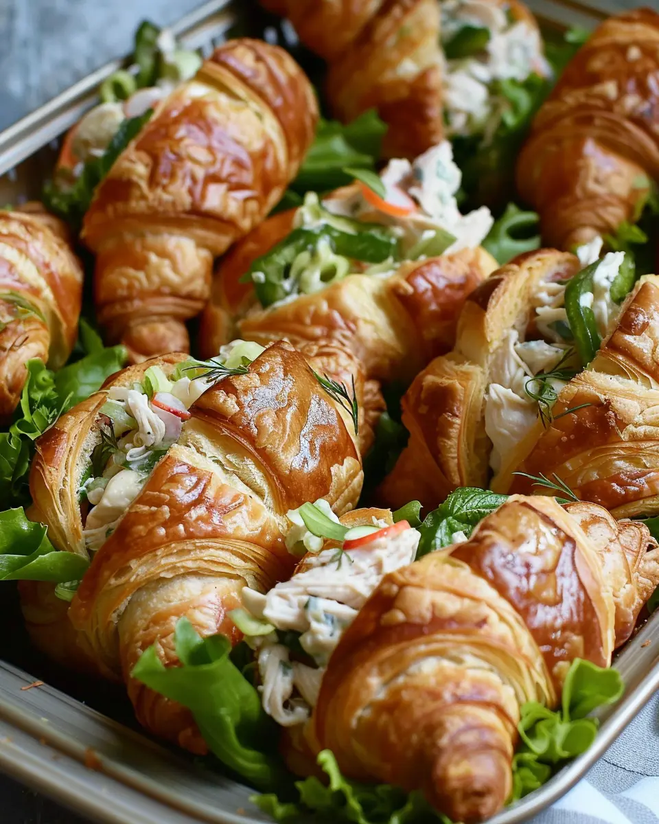 Mini Chicken Salad Croissants: The Perfect Easy Lunch Delight