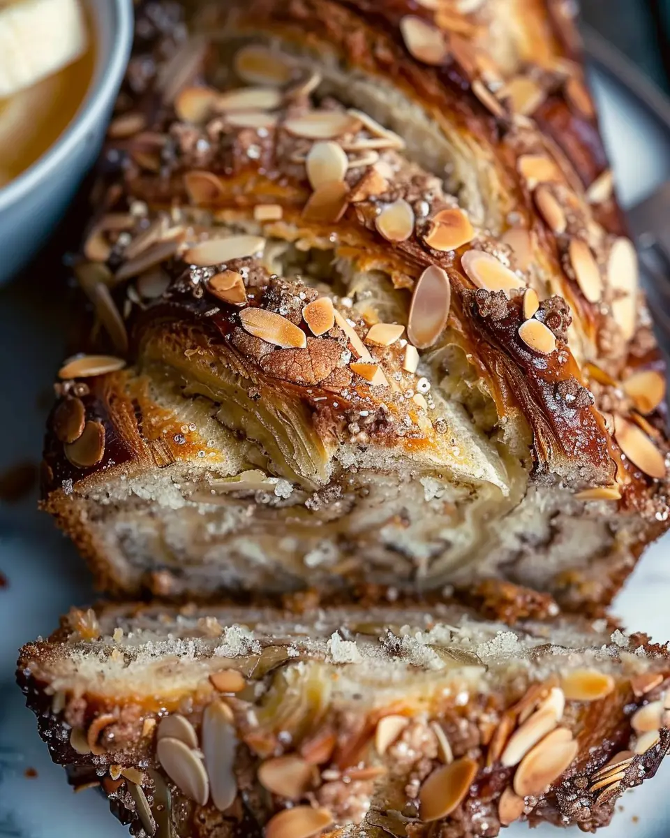 Almond Croissant Banana Bread