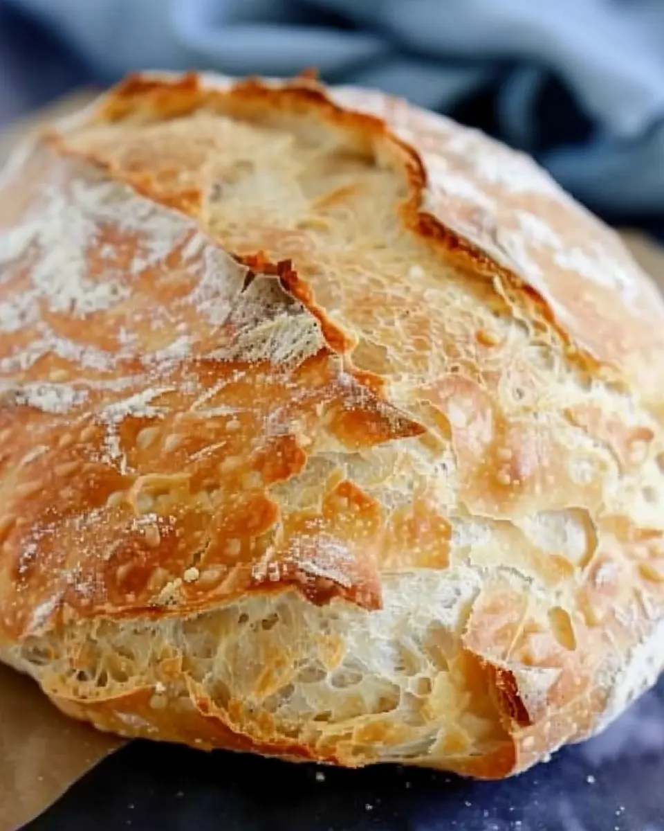 Rustic Italian Crusty Bread Recipe – Easy No-Knead Artisan Loaf