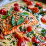 Creamy Tuscan Salmon (30 Minute Dinner!)