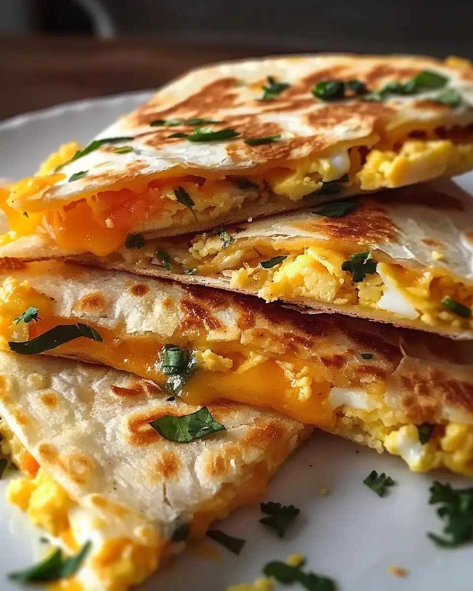 Cheddar Egg Quesadilla Recipe: Easy Turkey Bacon Delight