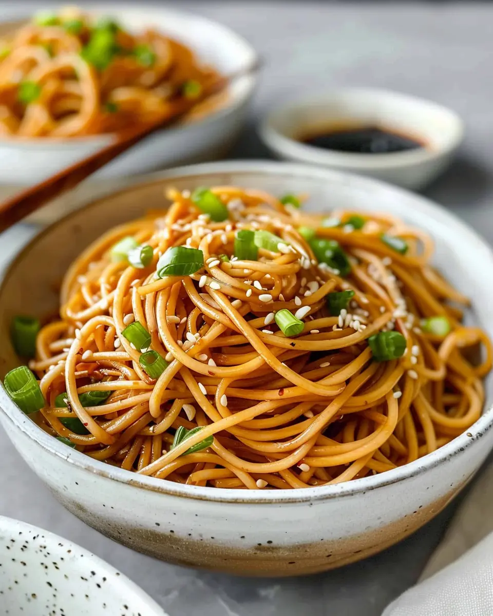 Garlic Sesame Noodles: Easy Comfort Food for Busy Nights