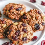 Banana Cranberry Breakfast Cookies