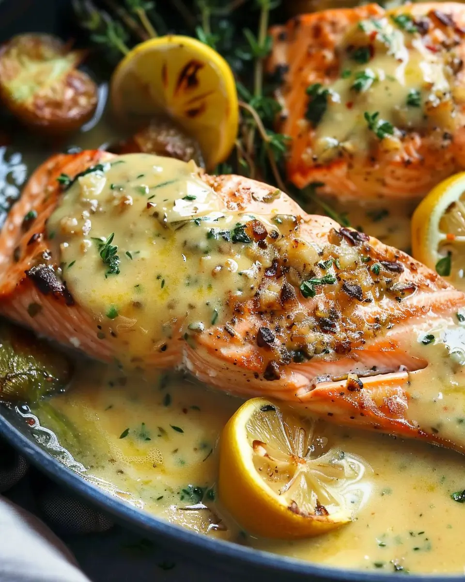 Baked Salmon with Amazing Lemon Sauce: A Fresh &amp; Easy Delight
