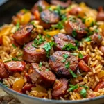 Cajun Sausage and Rice Skillet (Quick, Flavorful & Easy)