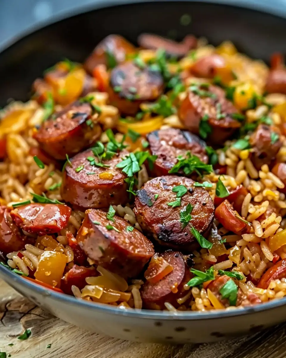 Cajun Sausage and Rice Skillet: Quick, Flavorful &amp; Easy Meal