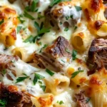 Steak & Truffle Gouda Pasta Bake