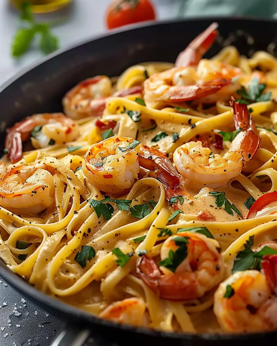 Jamaican Shrimp Pasta: A Creamy Delight
